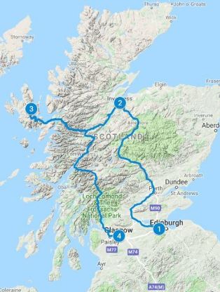 Unvermeidlich Entdecken Namentlich Schottland Roadtrip Route Unze Benzin Berschuss